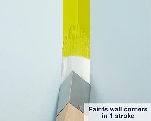 Zibra Triangle Paint Brush for Wall Corners, Doors, Cabinets and Detailed Molding, 1.25-inch, Artist Brush - size: 1.25 in, style: Triangle Brush