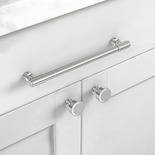 Asidrama Brushed Satin Nickel Kitchen Cabinet Pulls,7.5 Inch,10 Pack - color: Brushed Satin Nickel, size: 7.5" Hole Center