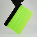 2-Pack Felt Edge Squeegee Tool for Vinyl Wrap & Wallpaper Smoothing, Plastic Scraper with Replacement Fabric Felts, Anti-Scratch Applicator for Car Window Tint, Glass Film & Craft Decals - color: Green