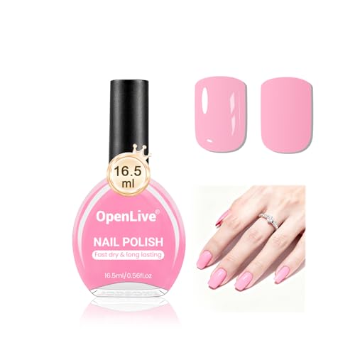 OpenLive 16.5ml Baby Pink Nail Polish Large Volume Quick Dry Nail Polish - color: Baby Pink