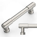Amerdeco 10 Pack Brushed Satin Nickel Cabinet Pulls 3.75 Inch(96mm) Hole Center Drawer Pulls Cabinet Hardware Kitchen Cabinet Handles for Bathroom ZH0075 - color: Brushed Satin Nickel, size: 3.75"/96MM Hole Center