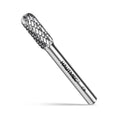 HAUTMEC Tungsten Carbide Rotary Burr Bit YG6, 1/4" Shank Double Cut Die Grinder Bit, Low Vibration Precision Rotary File for Metal Grinding, Engraving & Deburring (8MM Cylindrical Ball End), HT0199 - color: Cylindrical Ball End, size: 8mm