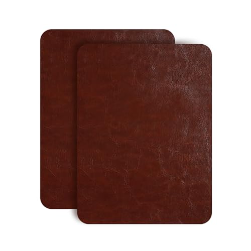 JDLUGH Leather Repair Patch Tape, 8.2x11 Inch, 2PCS, Dark Brown 3.0 - color: Brown 3.0/Dark Brown 3.0, size: 8.2x11 Inch