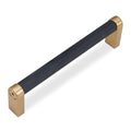 10 Pack 5Inch(128mm) Kitchen Cabinet Handles Black and Champagne Bronze Knurled Cabinet Pulls Black Drawer Pulls Kitchen Hardware - color: Black And Champagne Bronze, size: 5'' Hole Center(128mm)