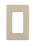 Leviton Renu One-Gang Screwless Snap-On Wallplate, REWP1-NS, Navajo Sand - color: Navajo Sand, size: 1 Gang