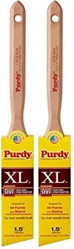1-1/2" Purdy 144152315 XL Glide Angled Sash Paint Brush, Tynex Orel (Pack of 2) - size: 1 Count (Pack of 2)