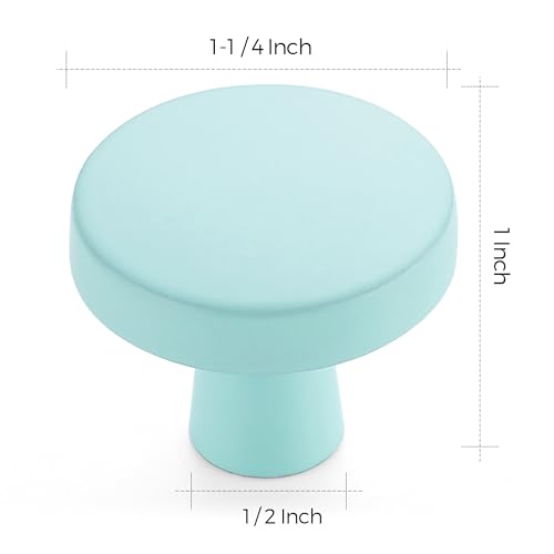 Ravinte Green Drawer Pulls, 1-1/4 Inch Cabinet Knobs,25 Pack - color: Green