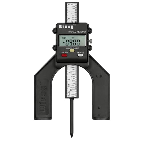 Wixey Mini Digital Height Gauge for Router Table & Table Saw Measuring Tool