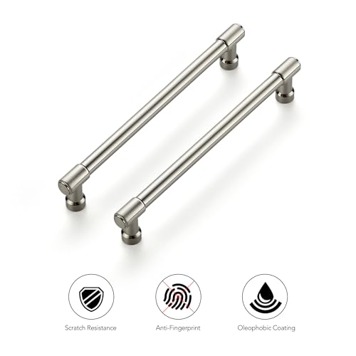 Ravinte Brushed Nickel Kitchen Pulls Cabinet Handles 6-1/4 Inch 5 Pack - color: Brushed Nickel, size: 6-1/4 Inches Hole Center
