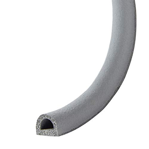 Frost King P D-Section Rubber Self-Stick Weatherseal Tape, 5/16" W, 1/4" T, 17 ft L, Grey - size: 5/16" W, 1/4" T, 17 ft L, style: D-Section, 5/16" W, 1/4" T, 17 ft L, Grey