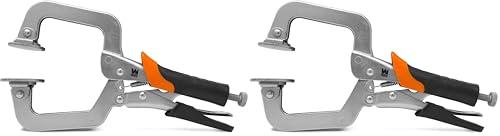 WEN CL327F 3-Inch Face Clamp for Woodworking and Pocket Hole Joinery (Pack of 2) - size: 3-Inch (Pack of 2)