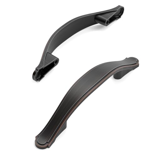 Amerdeco 10 Pack Oil Rubbed Bronze Cabinet Pulls 3 Inch(76mm) Hole Center Drawer Pulls Cabinet Hardware Kitchen Cabinet Handles for Bathroom Dresser Pulls ZH0068 - color: Oil Rubbed Bronze, size: 3"/76MM Hole Center