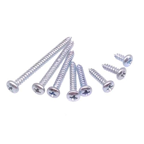 Yodaoke 160pcs #4 Zinc Phillips Pan Head Wood Screws Assortment Kit