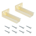 Kitchen Drawer Rail Bracket for Prime-Line R 7265 Rear Drawer Track Back Plate, Nylon Drawer Side Track Brackets, White -1 Pair