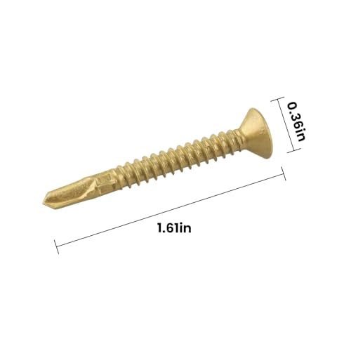 #10 x 1-5/8" Reamer Tek Torx/Star Head Self-Drilling Wood to Metal Screws