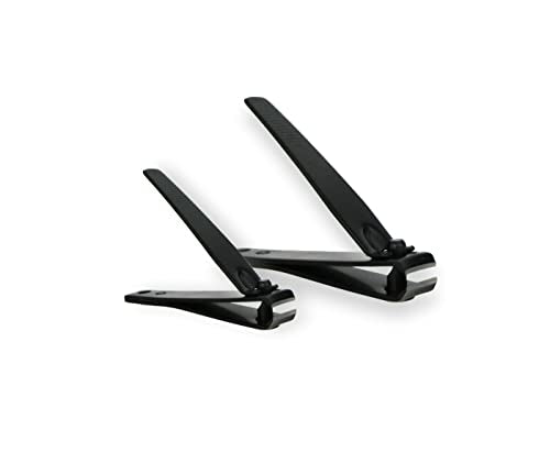 Amazon Basics Toenail and Fingernail Clipper Set, Nail Clippers, Grooming Tool, Black