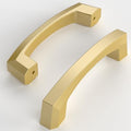 Amerdeco 10 Pack Brushed Gold Cabinet Pulls 3 Inch(76MM) Hole Centers Kitchen Cabinet Handles Hardware Kitchen Handles for Cabinets Cupboard Handles Drawer Pulls ZH0032 - color: Brushed Gold, size: 3"/76MM Hole Center