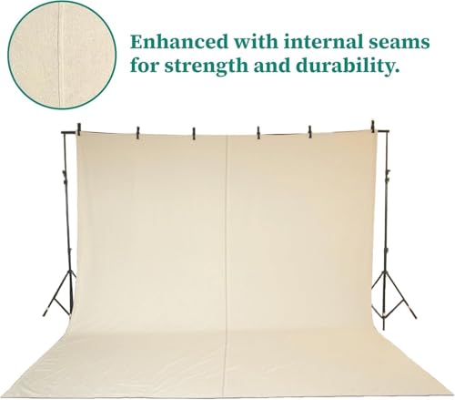 ZUPERIA Canvas Drop Cloth (Size 6 x 9 Feet - Pack of 2) - Pure Cotton Painters Drop Cloth for Painting, Furniture & Floor Protection - All Purpose Thick Canvas tarp with Double Stitched Edges - size: 6' x 9' Feet - Pack of 2