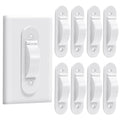 Wall Switch Guard, Child Proof Light Switch Cover Guard | Toggle Style | Light Switch Protection | Keep Toggle Switch in On or Off Position | 8 Pack, White - size: 8 Pack