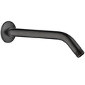 BRIGHT SHOWERS Solid Brass Shower Arm with Flange, 10 Inch Shower Pipe Arm - color: Oil Rubbed Bronze, style: Basic 10 Inch