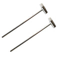 Dual Head Small Hammer, 7 Inches, Plastic Head and Metal Head, Black Plastic Grip, Double face Jewelry Mallet, Mini Hammer for Watch, Tuning, Woodworking, Toys, DIY, Leather, Instruments (19CM-2PACKS) - style: 19CM-2PACKS