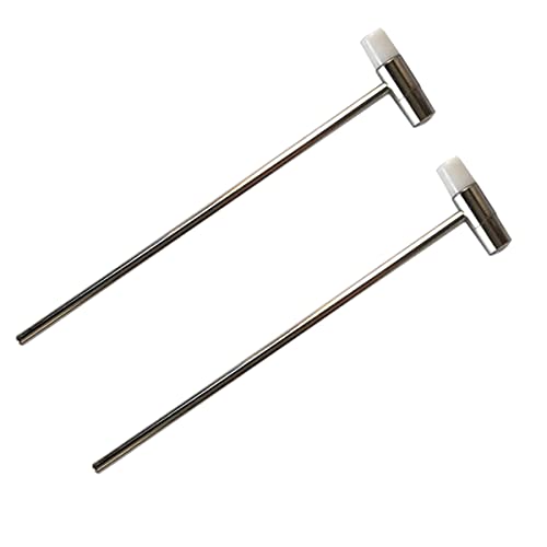 Dual Head Small Hammer, 7 Inches, Plastic Head and Metal Head, Black Plastic Grip, Double face Jewelry Mallet, Mini Hammer for Watch, Tuning, Woodworking, Toys, DIY, Leather, Instruments (19CM-2PACKS) - style: 19CM-2PACKS