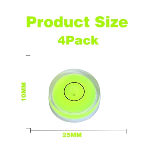 4PCS Small Bubble Level 25 * 10mm(0.98x0.39in) Small Leveler Tool - size: 4pcs 25*10mm