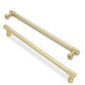 10 Pack 10 Inch(256mm) Brushed Brass Kitchen Cabinet Handles Knurled Cabinet Pulls Gold Drawer Pulls Cabinet Hardware Kitchen Handles Drawer Pulls Dresser Handles - color: Brushed Brass, size: 10" Hole Center