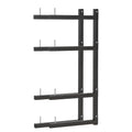 Lumber Storage Rack Wall Mount, Foldable 4-Level Wood Storage Rack - size: C-2 Pack