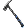 Real Steel 21 Oz One Piece Forged Milled Face Framing Hammer with Rip Claw 0517, Black - size: 21 oz