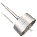 4-3/4" Concrete Hole Saw, 120mm Tungsten Steel Core Bit for Cinder Block, Brick, Rock, Plank Walls for Pipes or mini Split Lines, with SDS Plus Shank and 2 Center Positioning Drill Bits. - size: 4-3/4"