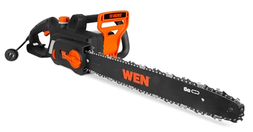 WEN Electric Chainsaw, Corded, 15-Amp, 18-Inch (CP1518) - size: 15A, 18 in.