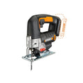 WORX Cordless Jigsaw, 20V, WX543L.9 | Battery not included, Orbital Action, Variable Speed, Dual-Handle Design, Tool-Free Blade Change and LED Light, PowerShare