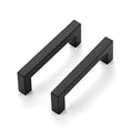 Ravinte Matte Black Cabinet Handles Square Pulls 3-3/4 Inch 3 Pack - size: 4-1/4 Inch (3-3/4 Inch Hole Center)
