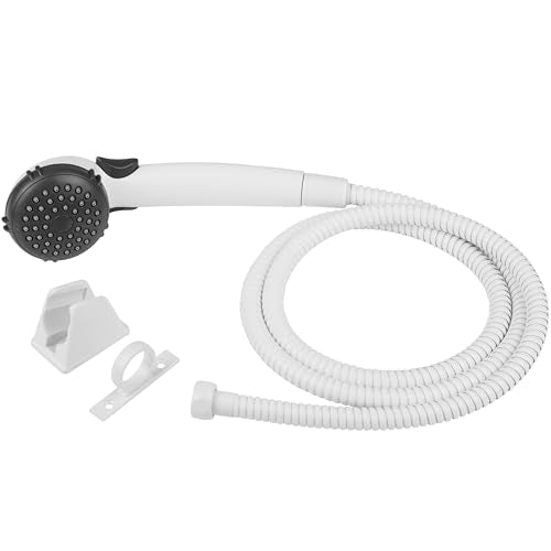 Dura Faucet DF-SA400K-WT RV Handheld Shower Head Hose Kit (White) - color: White, size: Full Kit
