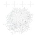500 Pcs 1.5 mm (1/16 Inch) Plastic Tile Spacers for Stone and Ceramic Tile - color: 1.5mm 1/16 Inch White
