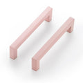 Ravinte Pink Square Cabinet Handles Drawer Pulls,5 Inch,30 Pack | Screws Included, Stainless Steel, Square Bar Grip, Easy Install, Kitchen Cabinet Hardware, For Cupboards, Drawers, Dressers - color: Pink
