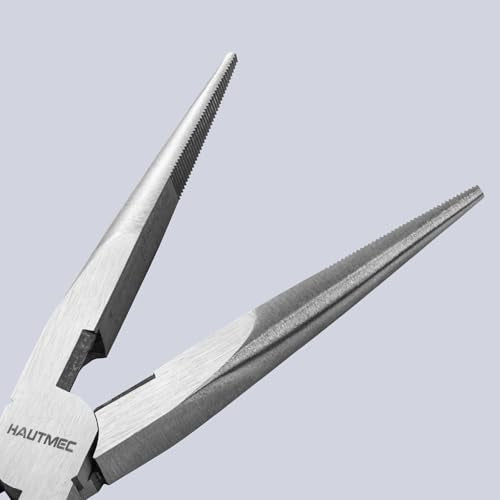 HAUTMEC Extra Long Needle Nose Pliers Set, 11PCS Long Reach Pliers Include 6-7" & 11" Straight, Circle Nose, Diagonal, Flat Nose, Bent Nose Plier for Narrow Spaces, Automotive & DIY Repairs - color: 11pcs Long Plier Set