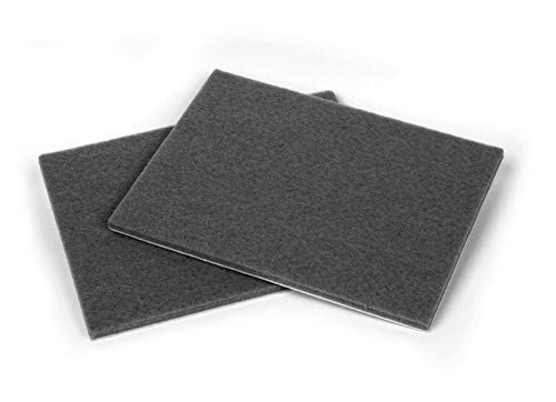 Slipstick Premium Wool Felt Sheet Furniture Pads/Floor Surface Protectors (6 Inch x 4-1/2 inch) Includes 2 Large Felt Pad Blankets with Self Stick Backing, Gray, CB161 - size: 6" x 4.5" Sheet