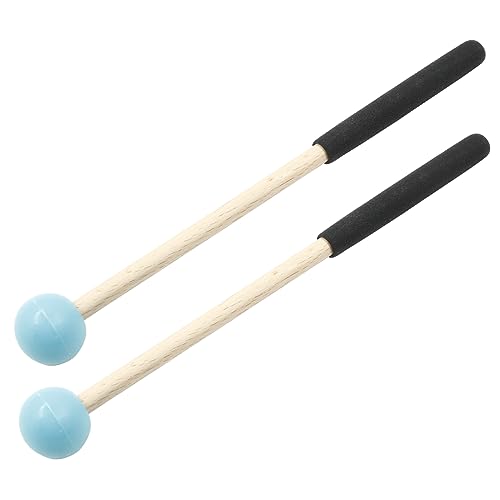 Bonsicoky 8 Inch Percussion Mallets, Blue - color: Blue