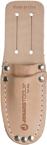 Jonard Tools H-40 Compact Leather Two Pocket Tool Pouch - style: Compact Leather Tool Belt Pouch