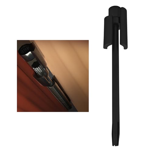 Nuk3y Door Saver 2 II Hinge Pin Stop Fits All 3"" to 4-1/2"" Residential Hinges (Black) - color: Black