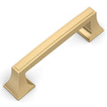 Amerdeco 10 Pack Champagne Bronze Cabinet Pulls 3-3/4 Inch(96mm) Hole Center Cabinet Hardware Kitchen Cabinet Handles for Bathroom Drawer Pulls Dresser Pulls ZH0010 - color: Champagne Bronze, size: 3.75"/96MM Hole Center