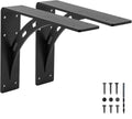 12"x10"x2.5" Heavy Duty Shelf Brackets, Max Load 1100 LBS, Premium Alloy Metal Mantel Support (Set of 2) - Countertop Support - (12 inch x 10 inch) - size: 12 inch x 10 inch