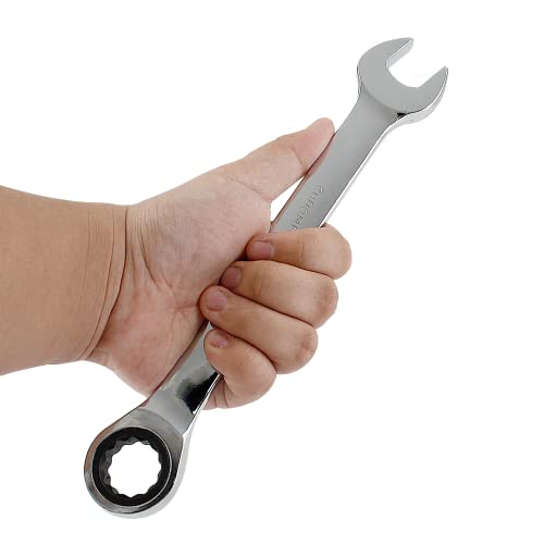 2 Pcs 13mm Ratchet Combination Wrench, Metric 72-Tooth - size: 13 mm