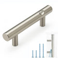 35 Pack | Brushed Nickel Cabinet Pulls 3 Inch – German Krupp Stainless Steel Cabinet Handles Silver, CNC Precision ±0.01mm, Family Kitchen Renovation Set, Durable and Unified Look - color: Brushed Nickel, size: 3 inch Hole Center