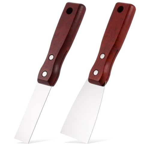 2PCS Small Putty Knife, Spackle Knife for Drywall, Spackling, Painting - size: 1inch+1inch