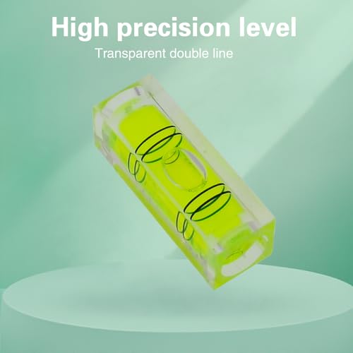 High precision mini bubble, double line small level bubble, three line flat ball household level ruler can be turned 180 degrees (Non-magnetic, 29 * 10 * 10mm（4PCS)) - size: 29*10*10mm（4PCS)