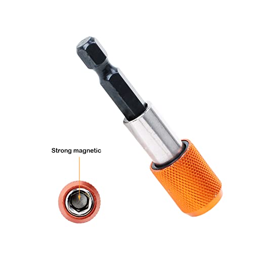 Magnetic Drill Bit Holder 4PCS 1/4" Quick Change Drill Adapter - size: 1/4 (Pack of 2)