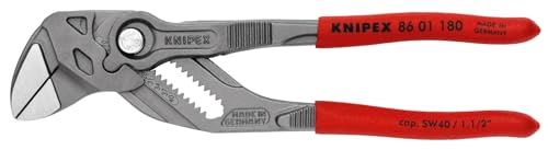 KNIPEX Tools - Pliers Wrench, Black Finish (8601180), 7 1/4-Inch, Black Finish - size: 7.25-Inch, style: Wrench, Black Finish